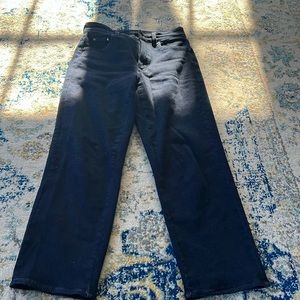 Universal standard Etta high rise straight leg dark indigo denim size 2